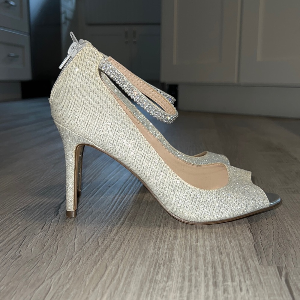 Silver Sparkle High Heels